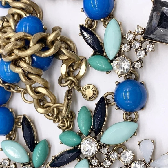 J. Crew Blue & Green Jeweled Necklace - Picture 3 of 3